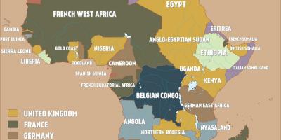 Zemljevid britanskih Kamerun