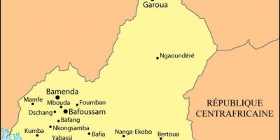 Zemljevid douala Kamerun