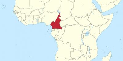 Zemljevid Kamerun zahodni afriki