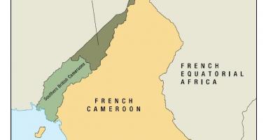 Zemljevid uno stanje Kamerun
