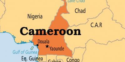 Zemljevid yaounde Kamerun