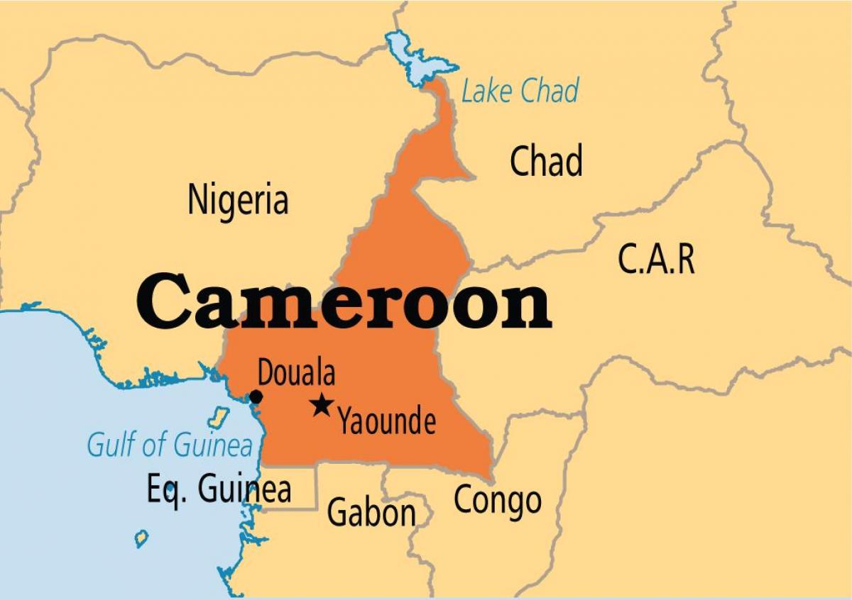 Zemljevid yaounde Kamerun